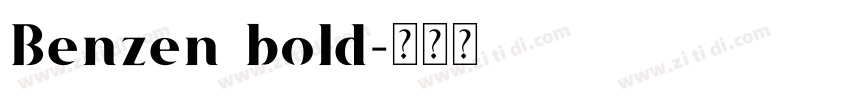 Benzen bold字体转换